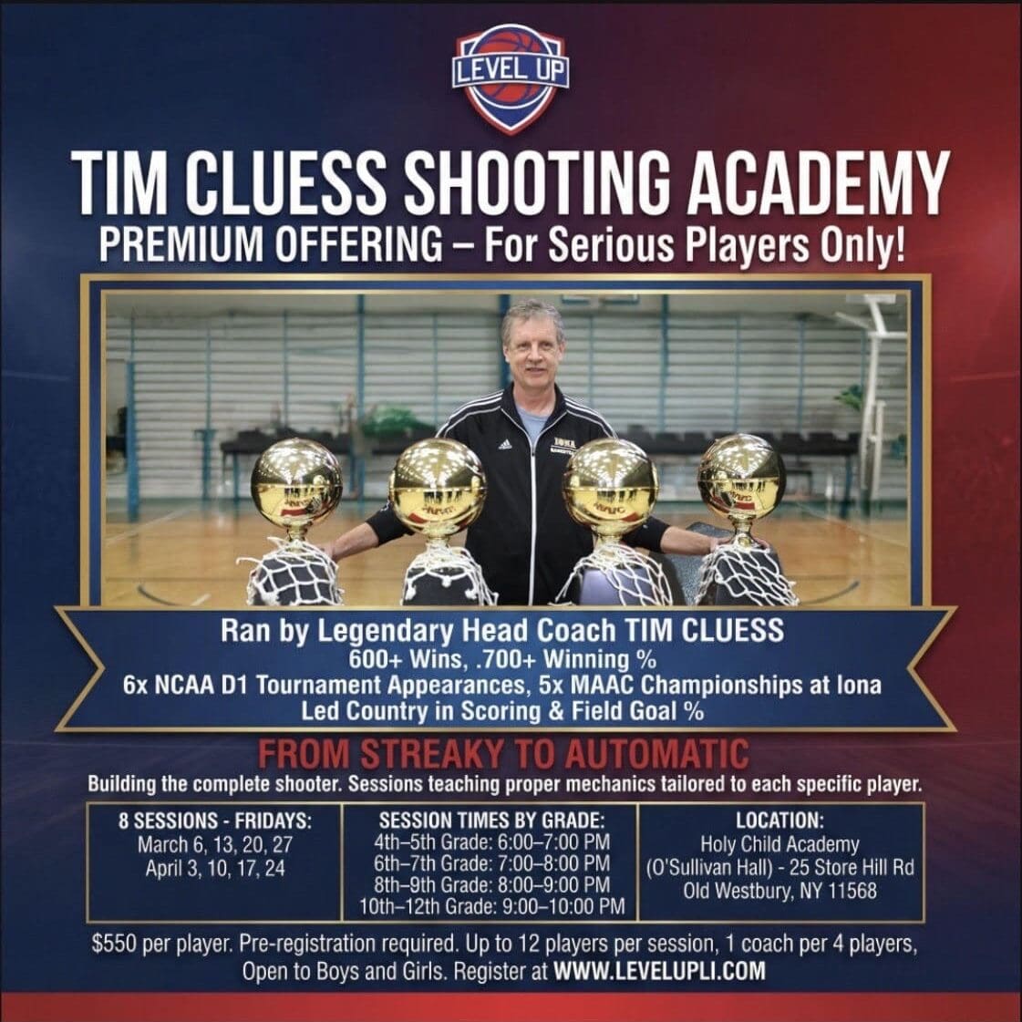 Tim Cluess Shooting Academy Flyer